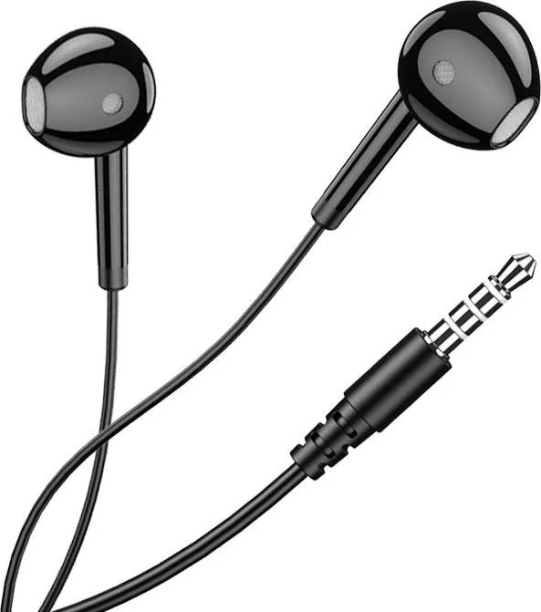 KAKUSIGA earphones με μικρόφωνο KSC-1301, 3.5mm σύνδεση, 14mm, 1.1m, μαύρα — εικόνα 3