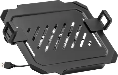 BRATECK βάση & ψύξη laptop NBH-8GL για βάση VESA, RGB, έως 17", μαύρη