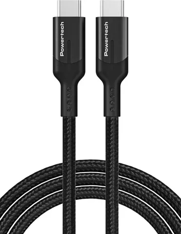 POWERTECH καλώδιο USB-C PTR-0140, PD 240W 5A, copper, 1m, μαύρο