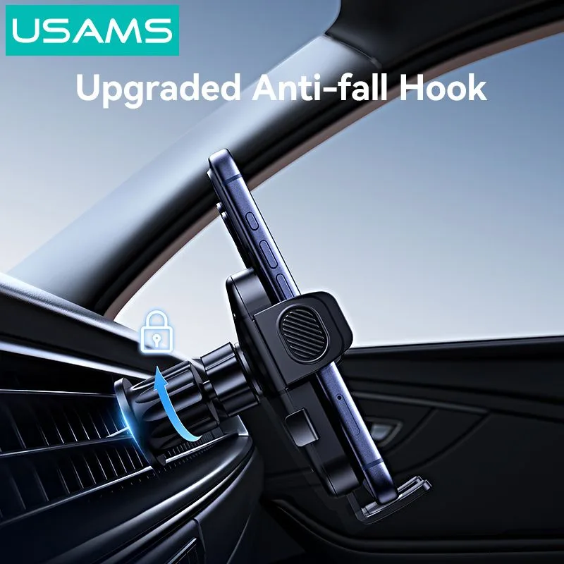 USAMS βάση smartphone αυτοκινήτου ZJ090 για αεραγωγούς, μαύρη — εικόνα 4