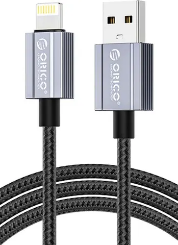 ORICO καλώδιο Lightning σε USB GQA12, 2.4A, 480Mbps, 1m, μαύρο