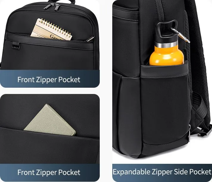 ARCTIC HUNTER τσάντα πλάτης B00811 με θήκη laptop 15.6", 16.5L, χακί — εικόνα 4