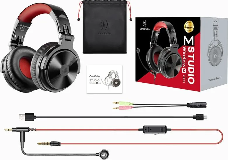 ONEODIO headphones Studio Pro M, ενσύρματα/ασύρματα, Hi-Fi, 50mm, μαύρο — εικόνα 6