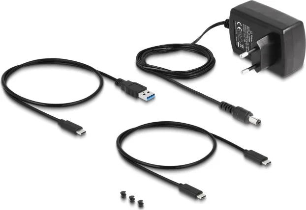 DELOCK docking station για M.2 NVMe/SATA ή 2.5"/3.5" SSD/HDD 64253, 10Gbps, μαύρο — εικόνα 4