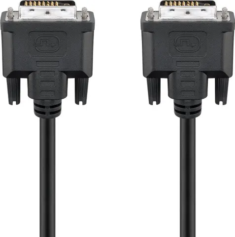 GOOBAY καλώδιο DVI-D 24+1 93573, 30AWG, Full HD, 1.8m, μαύρο