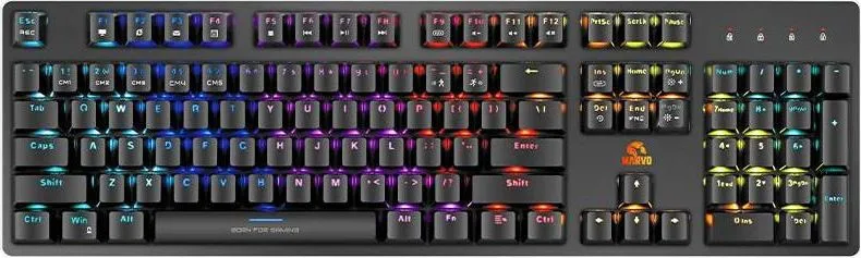 MARVO KG945 Gaming RGB μηχανικό οπτικό πληκτρολόγιο, αλουμινίου — εικόνα 2