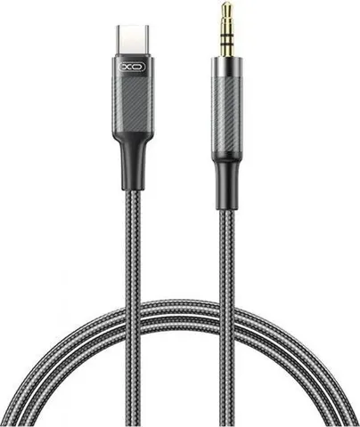 XO NB-R297B, καλώδιο ήχου Type-C ΣΕ 3.5mm, μαύρο