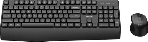 PHILIPS SPT6348 ασύρματο σετ Πληκτρολογιο/ποντικι, μαύρο, ΑΓΓΛΙΚΟ