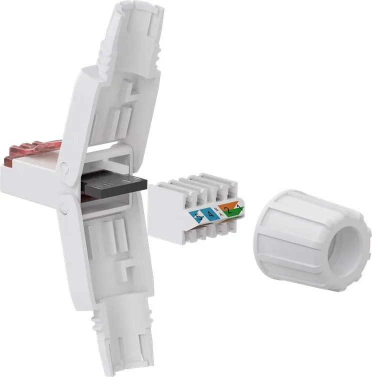 GOOBAY βύσμα RJ45 65942, CAT 6 UTP, tool-free, λευκό — εικόνα 4