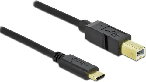 DELOCK καλώδιο USB-C σε USB Type B 83328, 0.5m, μαύρο