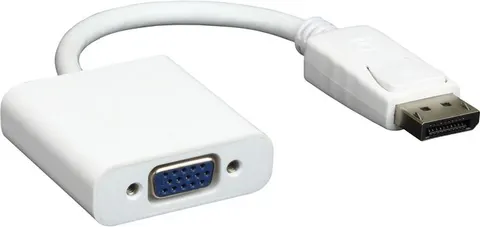 POWERTECH αντάπτορας DisplayPort σε VGA CAB-DP006, 0.20m, λευκός