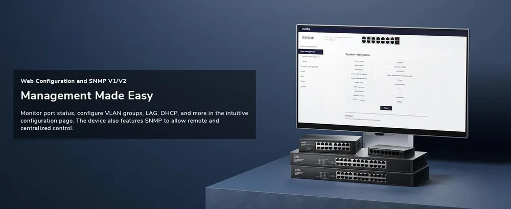 Cudy 8-PORT Gigabit Light Managed Switch — εικόνα 4