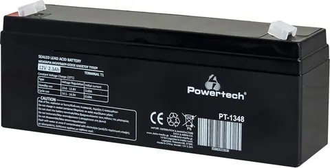 POWERTECH μπαταρία μολύβδου PT-1348, 12V 2.3Ah, T1