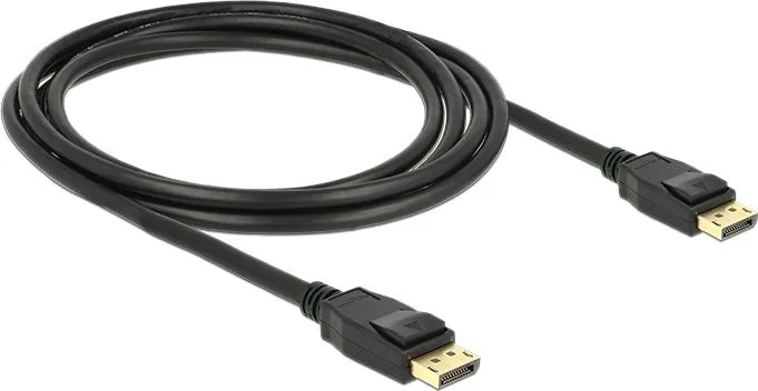 DELOCK καλώδιο DisplayPort 1.2 83806, 4K/60Hz, 21.6 Gbps, 2m, μαύρο — εικόνα 2