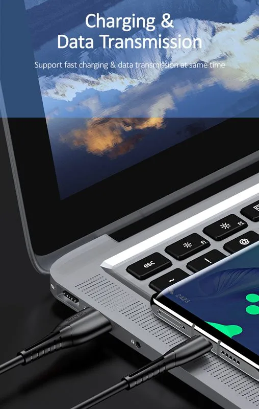 USAMS καλώδιο USB-C σε USB US-SJ366, 2A, 1m, μαύρο — εικόνα 3