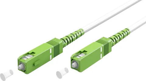GOOBAY καλώδιο οπτικής ίνας SC-APC 59593, Singlemode OS2, 0.5m, λευκό