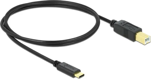 DELOCK καλώδιο USB-C σε USB Type B 83601, 1m, μαύρο — εικόνα 2