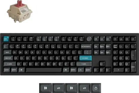Keychron Q6 Ultra (Q6U-M1) ZMK RGB 8K Wireless Custom Mechanical Keyboard-Red Switch 100% US
