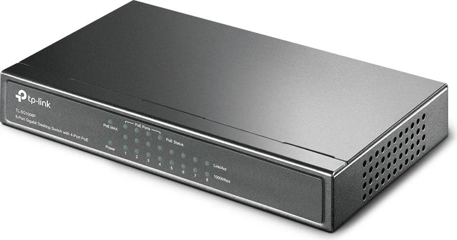 TP-LINK 8-Port Gigabit Desktop Switch TL-SG1008P, 4-Port PoE, Ver. 4.0 — εικόνα 2