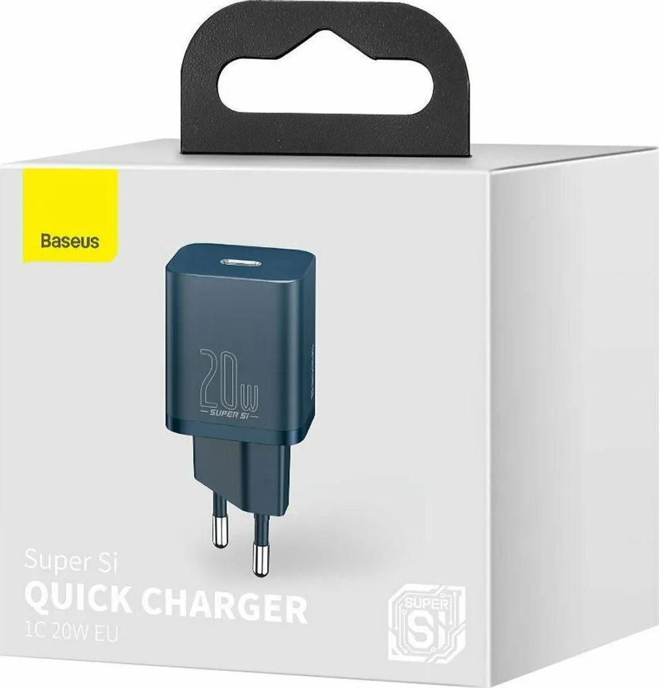 BASEUS Super SI φορτιστής ΓΡΗΓΟΡΗΣ φόρτισης, 20W, μπλε — εικόνα 3