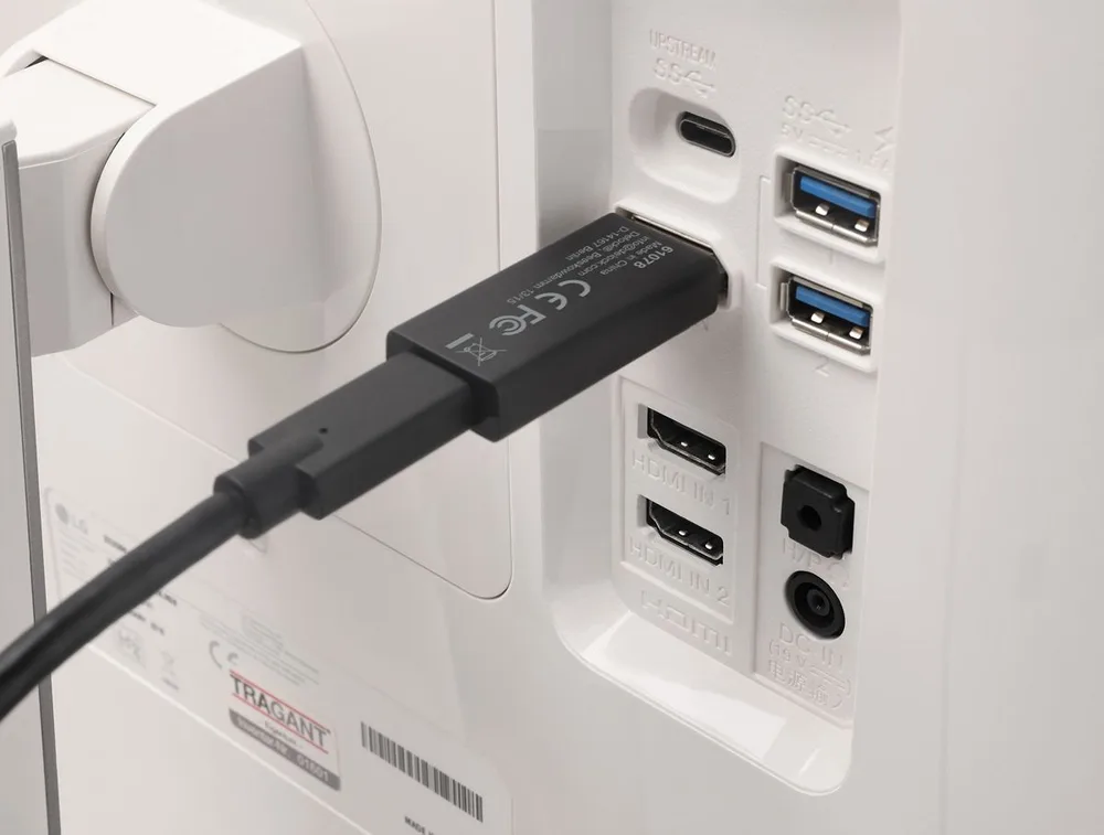 DELOCK αντάπτορας DisplayPort σε USB-C 61078, 8K/60Hz, μαύρος — εικόνα 2