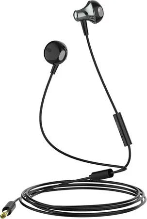 LDNIO earphones με μικρόφωνο HP08, 3.5mm σύνδεση, Φ13mm, 1.2m, γκρι — εικόνα 3