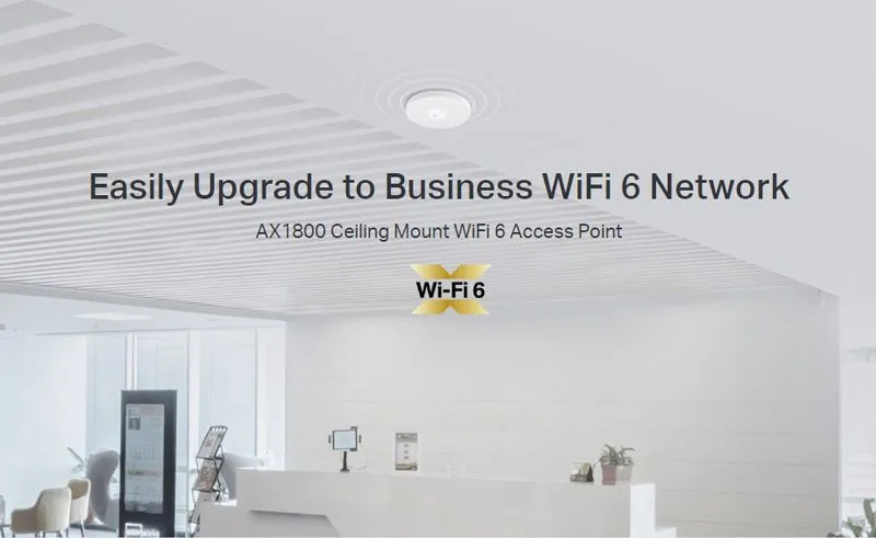 TP-LINK access point EAP613, οροφής, Wi-Fi 6, 1800Mbps, Mesh, Ver. 1.0 — εικόνα 2