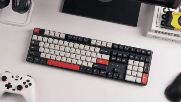 Keychron J5 (KJ5-H4Z) QMK Wireless Mechanical Keyboard Banana Switch Hot-Swap RGB 100% US Dark Blue — εικόνα 5