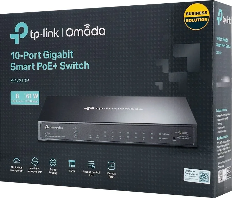 TP-LINK smart PoE+ switch SG2210P, 10-Port Gigabit, V 5.20 — εικόνα 6