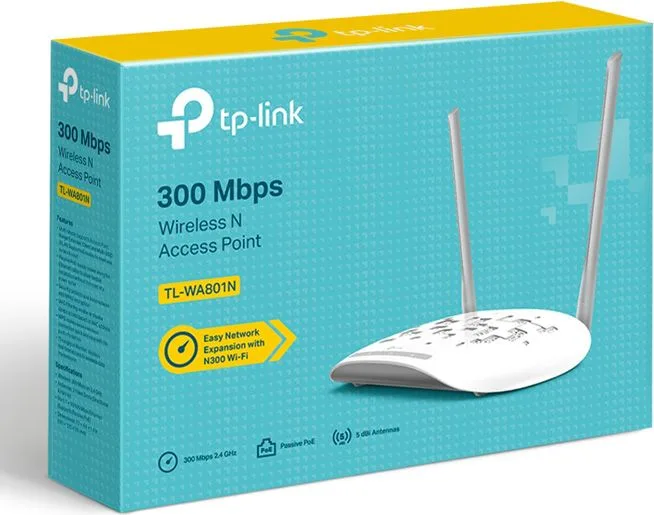 TP-LINK Wireless N Access Point TL-WA801N, 300Mbps, 2x 5dBi, Ver. 6.0 — εικόνα 3