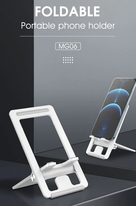 LDNIO βάση smartphone MG06, foldable, 4.7-7.2", λευκή — εικόνα 8
