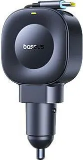 BASEUS Prime Trip VR2, φορτιστής ΑΥΤΟΚΙΝΗΤΟΥ, ΠΤΥΣΣΟΜΕΝΟ καλώδιο, 30W, μαύρο