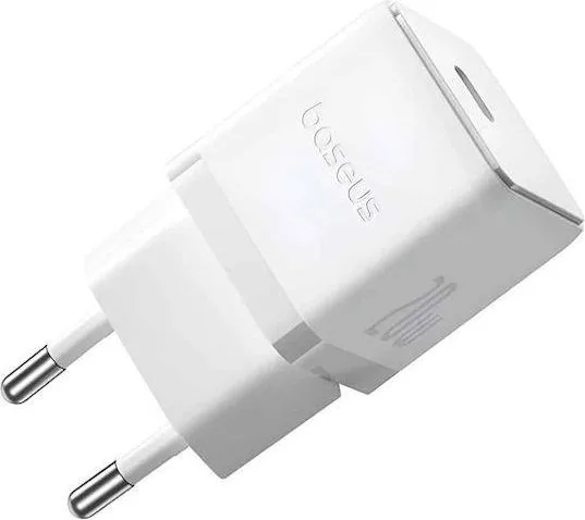 BASEUS Palm φορτιστής ΓΡΗΓΟΡΗΣ φόρτισης, 1 θύρα, 20W, ΛΕΥΚΟΣ — εικόνα 2
