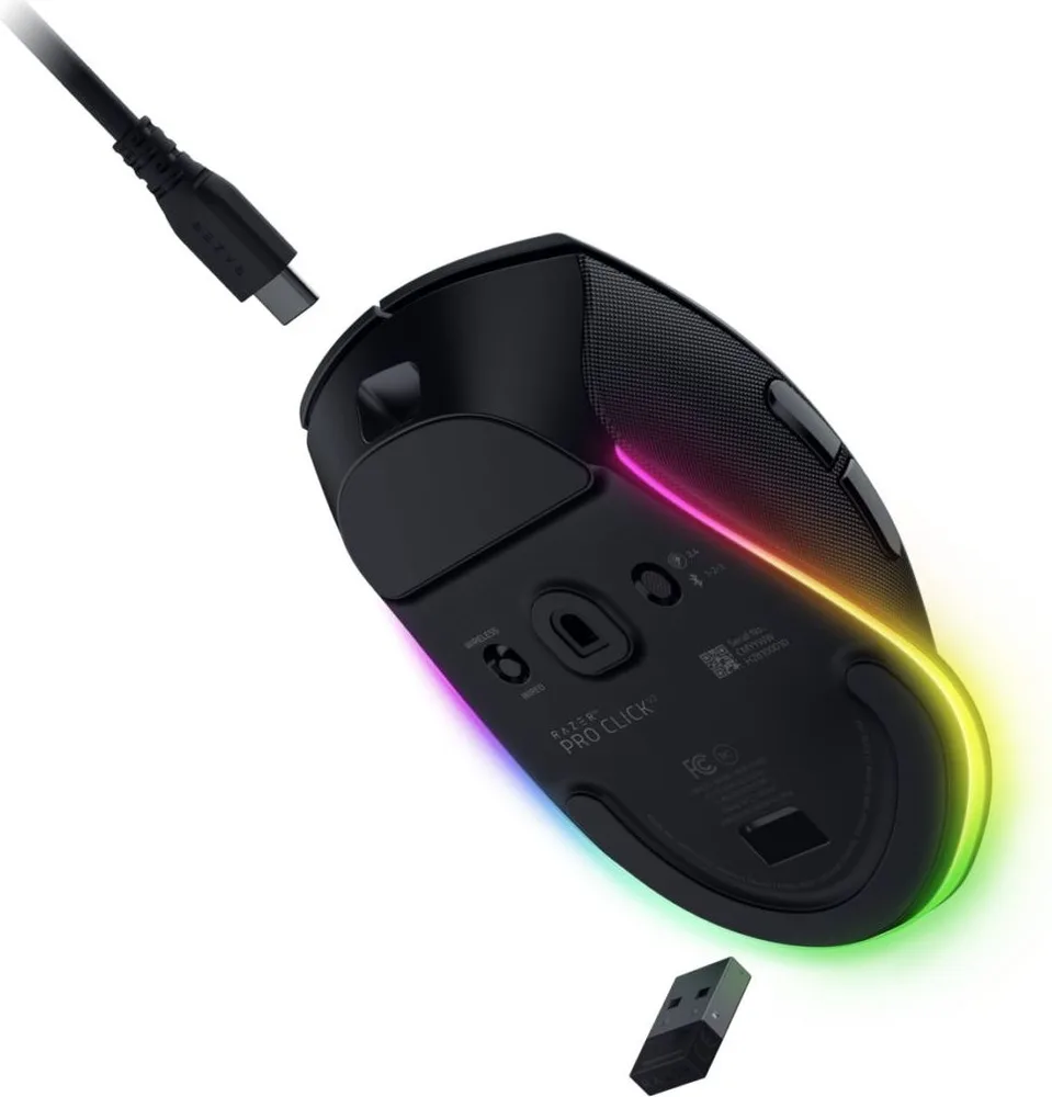 Razer PRO CLICK V2 - Wireless Ergonomic Mouse - ChatGPT AI - RGB Gaming - Long Battery — εικόνα 5