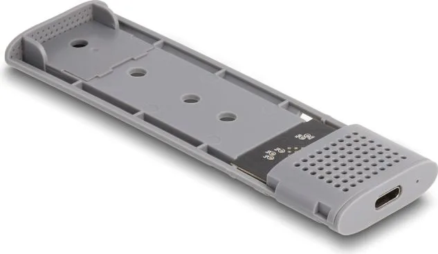 DELOCK θήκη για M.2 NVMe PCIe/SATA SSD 42019, tool free, 10Gbps, μαύρη — εικόνα 5