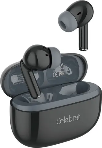 CELEBRAT earphones με θήκη φόρτισης W73, True Wireless, 13mm, 33/380mAh, μαύρα