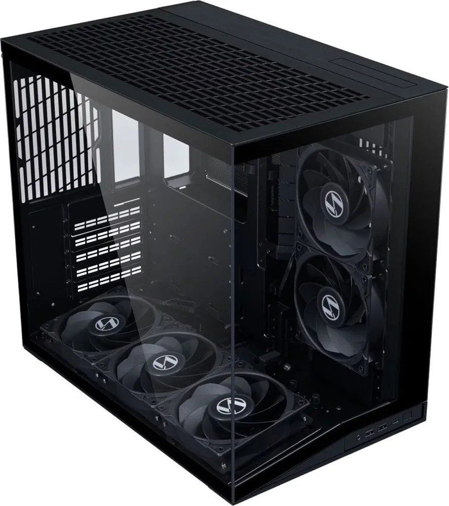 LIAN LI O11D Mini V2 Flow Black - ATX PC Gaming Case - 5x Fans - Improved Airflow - GPU Support Brac — εικόνα 2