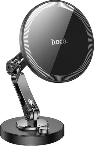 HOCO H50 Jacques Metal Ring Magnetic βάση ΑΥΤΟΚΙΝΗΤΟΥ, Μαυρο-Γκρι