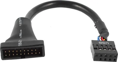 POWERTECH καλώδιο USB 2.0 9pin σε USB 3.0 20pin CAB-U046, 0.20m