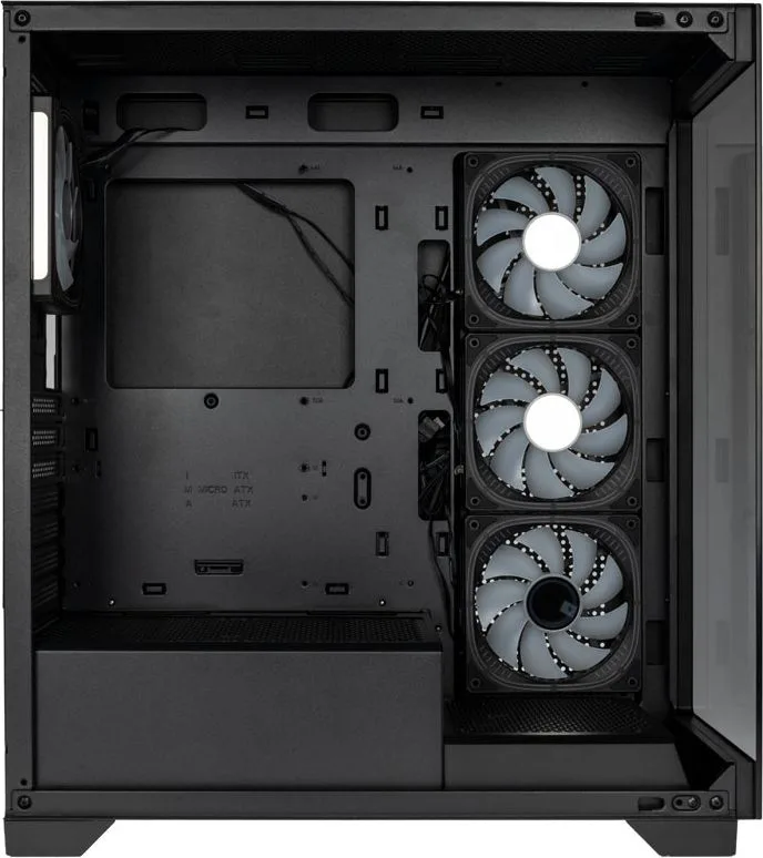 Kolink Unity Peak ARGB Midi Tower Showcase - Black ATX 400mm clearance with 4 ARGB Fans — εικόνα 3