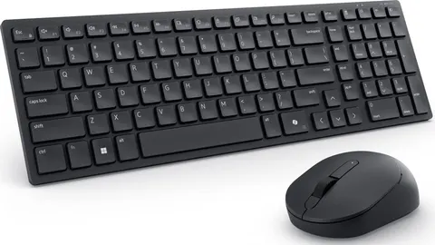 Dell KM555 Pro Compact Silent Keyboard and Mouse Wireless Black German New Open Box