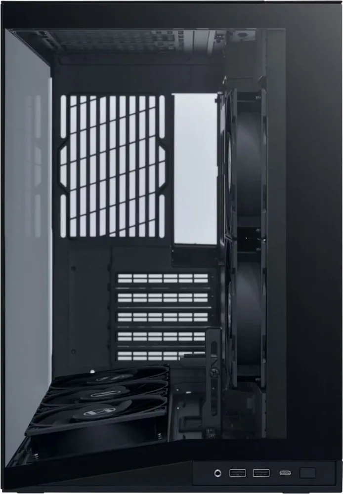 LIAN LI O11D Mini V2 Flow Black - ATX PC Gaming Case - 5x Fans - Improved Airflow - GPU Support Brac — εικόνα 3