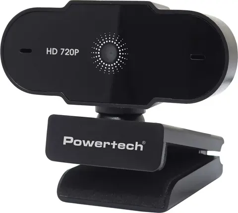 POWERTECH web camera PT-1426, 0.9MP, 720p HD, fixed εστίαση, 1.5m, μαύρη