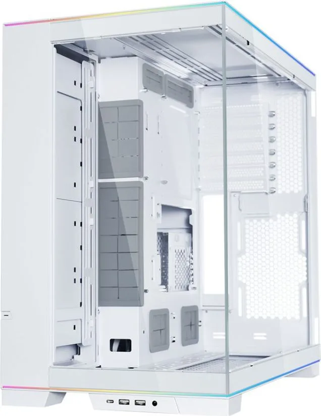 LIAN LI O11D EVO RGB White - White EATX(under 280mm)/ATX Columnless Tower PC Case — εικόνα 4