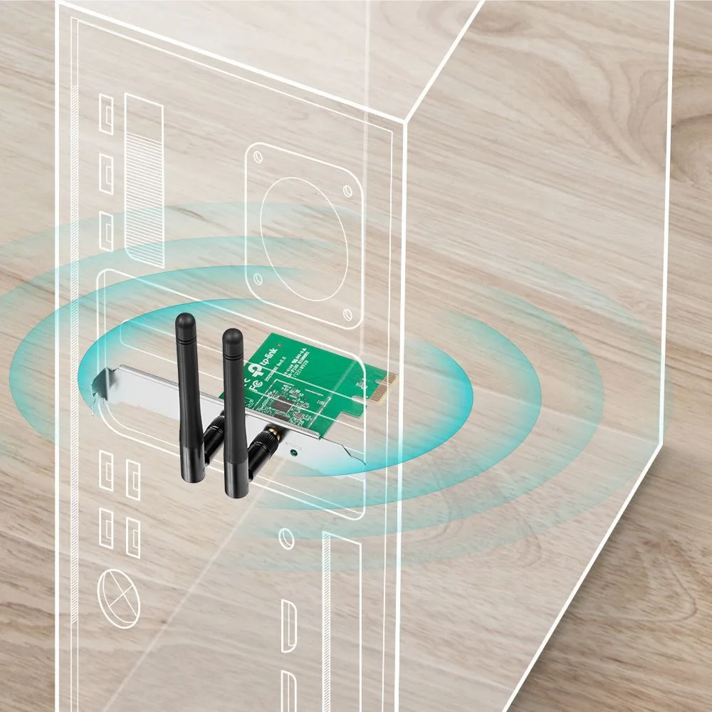 TP-LINK Ασύρματο N PCI Adapter TL-WN881ND, 300Mbps, WPA/WPA2, Ver. 1.0 — εικόνα 3