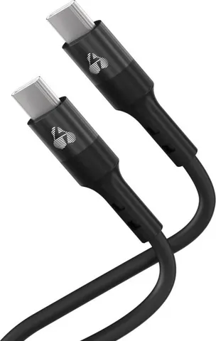 POWERTECH καλώδιο USB-C PTR-0163, σιλικόνης, 60W, 480Mbps, 1m, μαύρο