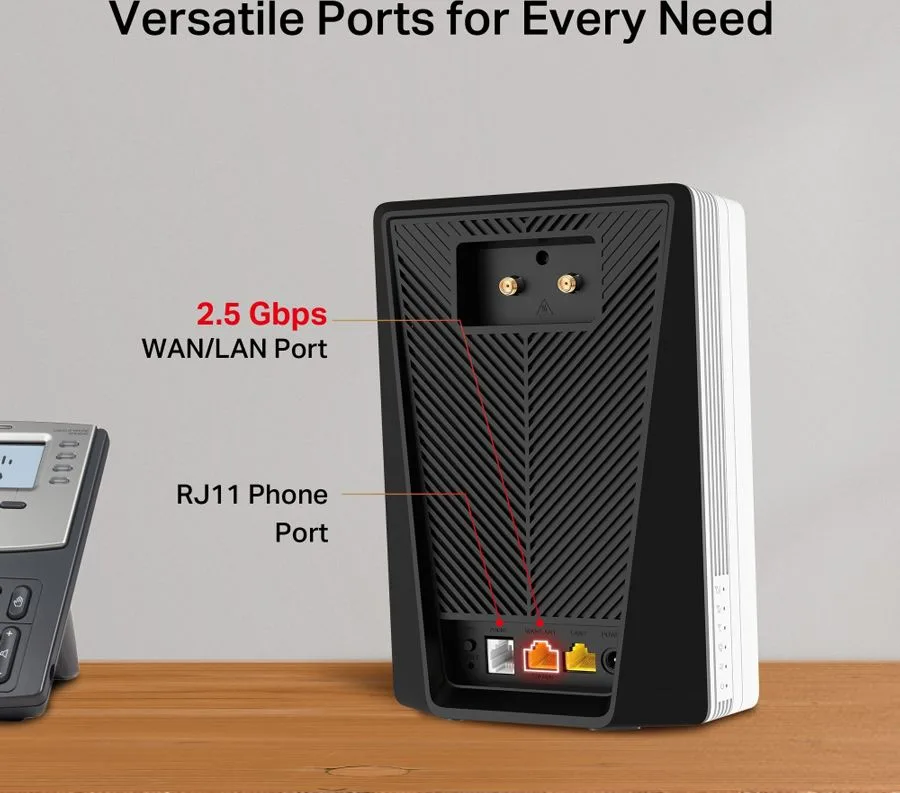 MERCUSYS Router MB520-5G με θύρα τηλεφώνου, 5G, AX3000 Dual Band WiFi 6, 3000Mbps, V.1.0 — εικόνα 8