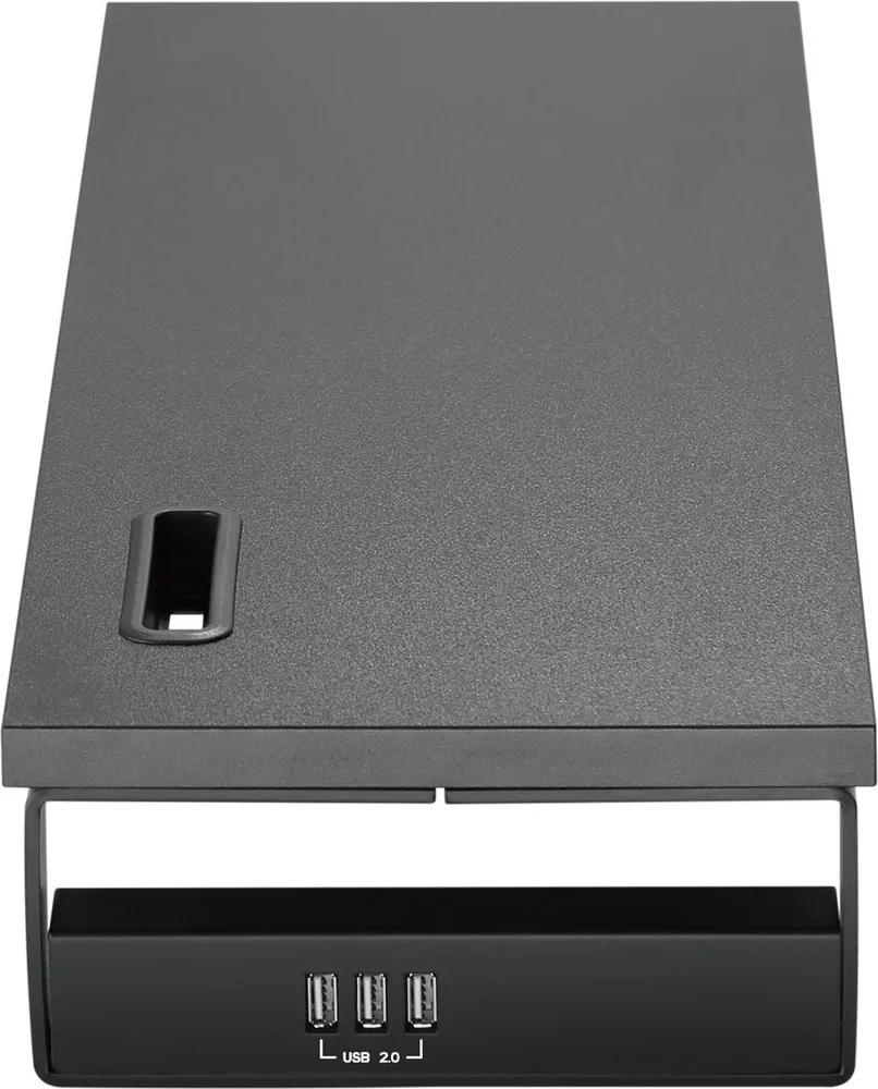 BRATECK επιτραπέζια βάση για οθόνη/laptop STB-118 με 3x USB θύρες, 17-32", έως 20kg, μαύρη — εικόνα 4