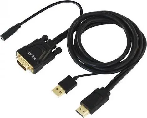 APPROX αντάπτορας HDMI to VGA With Audio Output