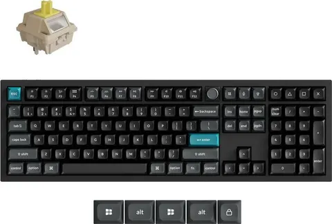 Keychron Q6 Ultra (Q6U-M4) ZMK RGB 8K Wireless Custom Mechanical Keyboard-Banana Switch 100% US